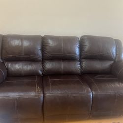 free leather couch! 