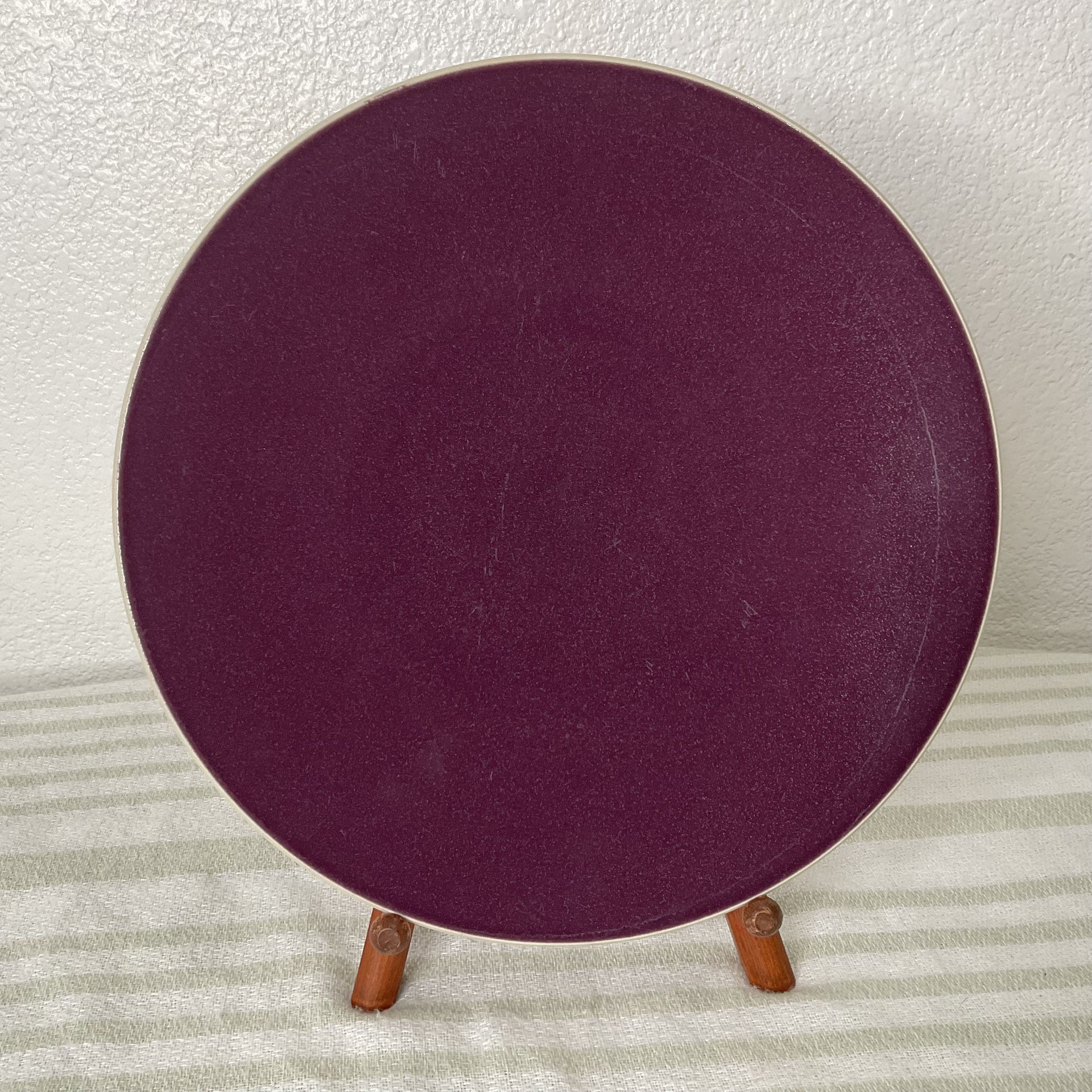 Vintage Sasaki Colorstone Plum Dinner Plate Made In Japan 
