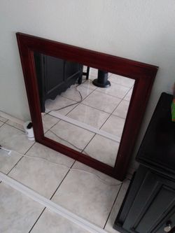 Wood Frame Mirror