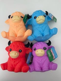Squishy Toys Squeezy Highland Cow