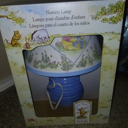 Vintage Winnie The Pooh Table Top Nursery Lamp NEW IN BOX