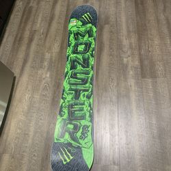 Brand New Gnu Monster Energy Edition Snowboard Size 159