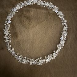 Beautiful Pearl/crystal/diamond stud Head Band