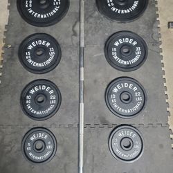 Olympic Weight Set 275lbs All Together Read Description Below..