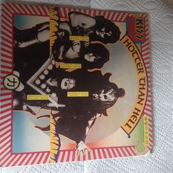 1974  KISS HOTTER THAN HELL VINYL RECORD