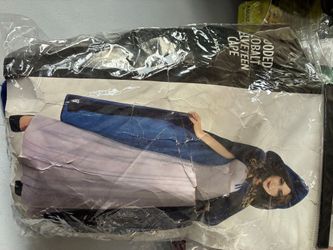 Hooded Cobalt Velveteen cape