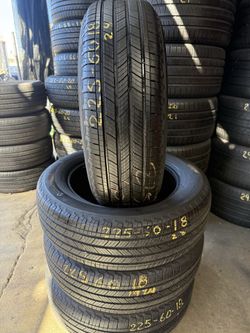 18” tires michelin 225/60/18 semi new with free installation $260