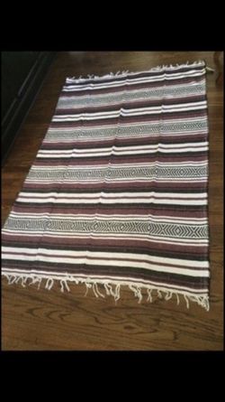 4"x6" soft thin reversible large cotton rug