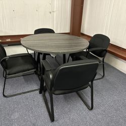 Round Table with 4 Chairs