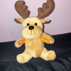 Mini Reindeer Plush with Reese’s Ribbon Tie Collar