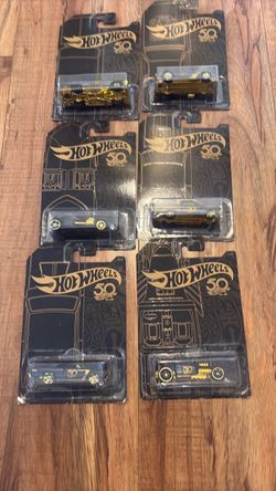 Hot Wheels 50th Anniversary Die-Cast Cars Set of 6