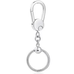 Sterling Silver Charm Keychain