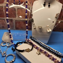 #1793, LOT VINTAGE COLLECTION, SET NECKLACES, EARRINGS, BRACELETS
