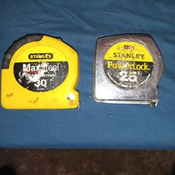 Stanley 25 and 30 " measuring tapes