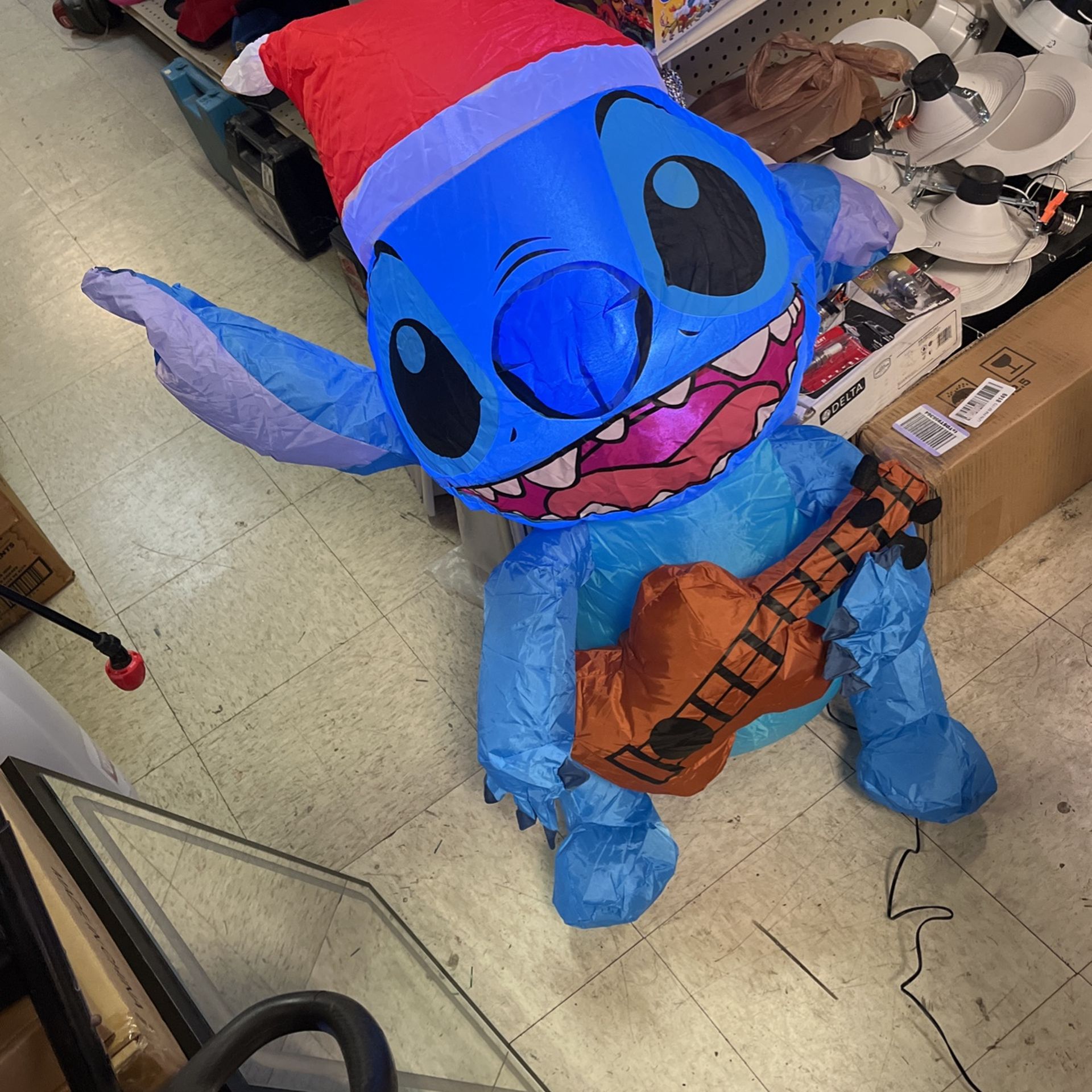 Disney Stitch 3ft Inflatable Christmas Yard Decoration— New!!