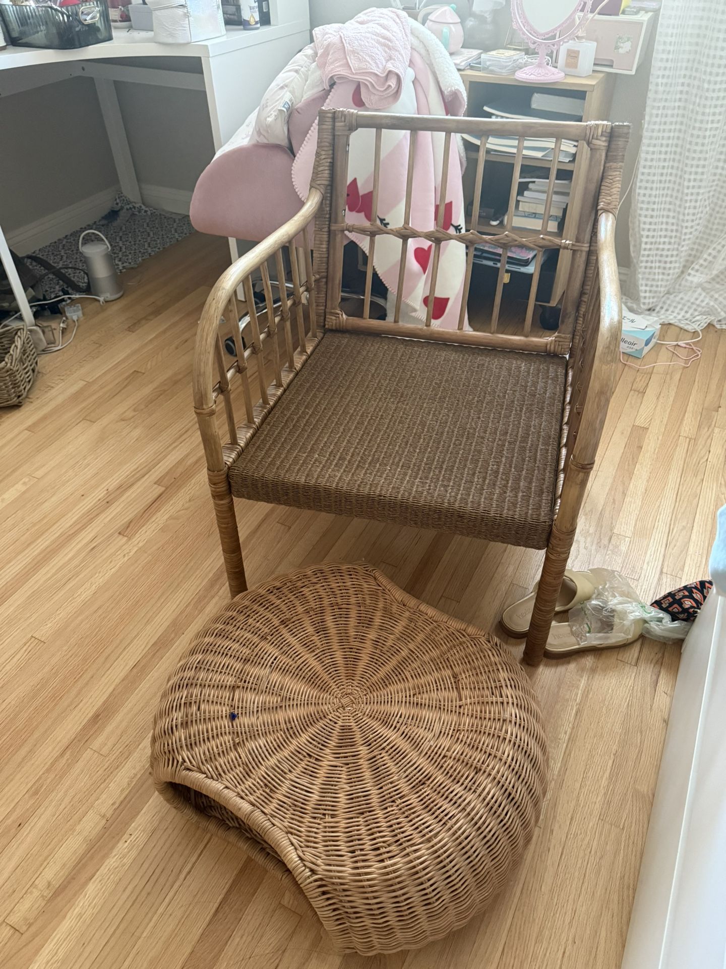 IKEA Armchair With Ottoman