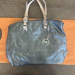 Silver Michael Kors Purse