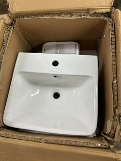 Rectangular Wall Mount Bathroom Sink