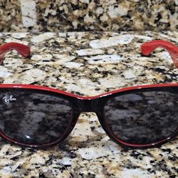 Ray Ban Wayfarer Sunglasses Made in Italy Rayban Glasses Red Black Mirrored Ray-Ban