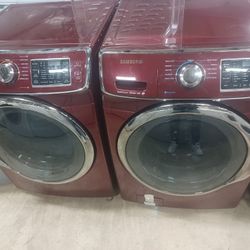 Samsung steam washer and dryer set works.Good 90 day, warranty.I fixed and sell washers and dryers.This is a great deal.This set calls over two thousa