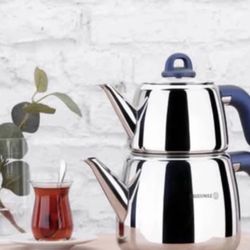 Korkmaz Stainless Steel Turkish Tea Pot