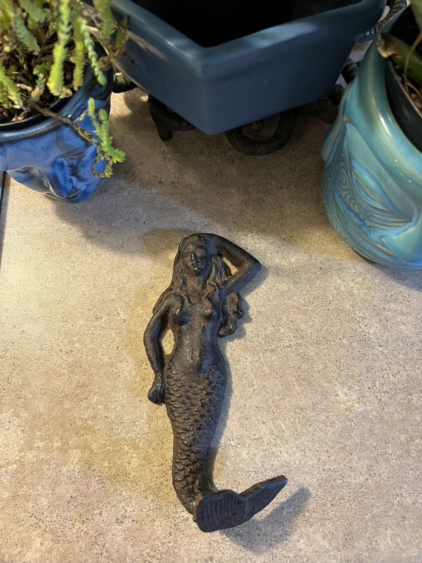 Cast Iron Mermaid With Tail As A Hook