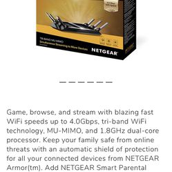 Netgear Nighthawk X6S Wifi Router 