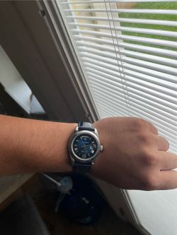 41mm day-date on leathers strap