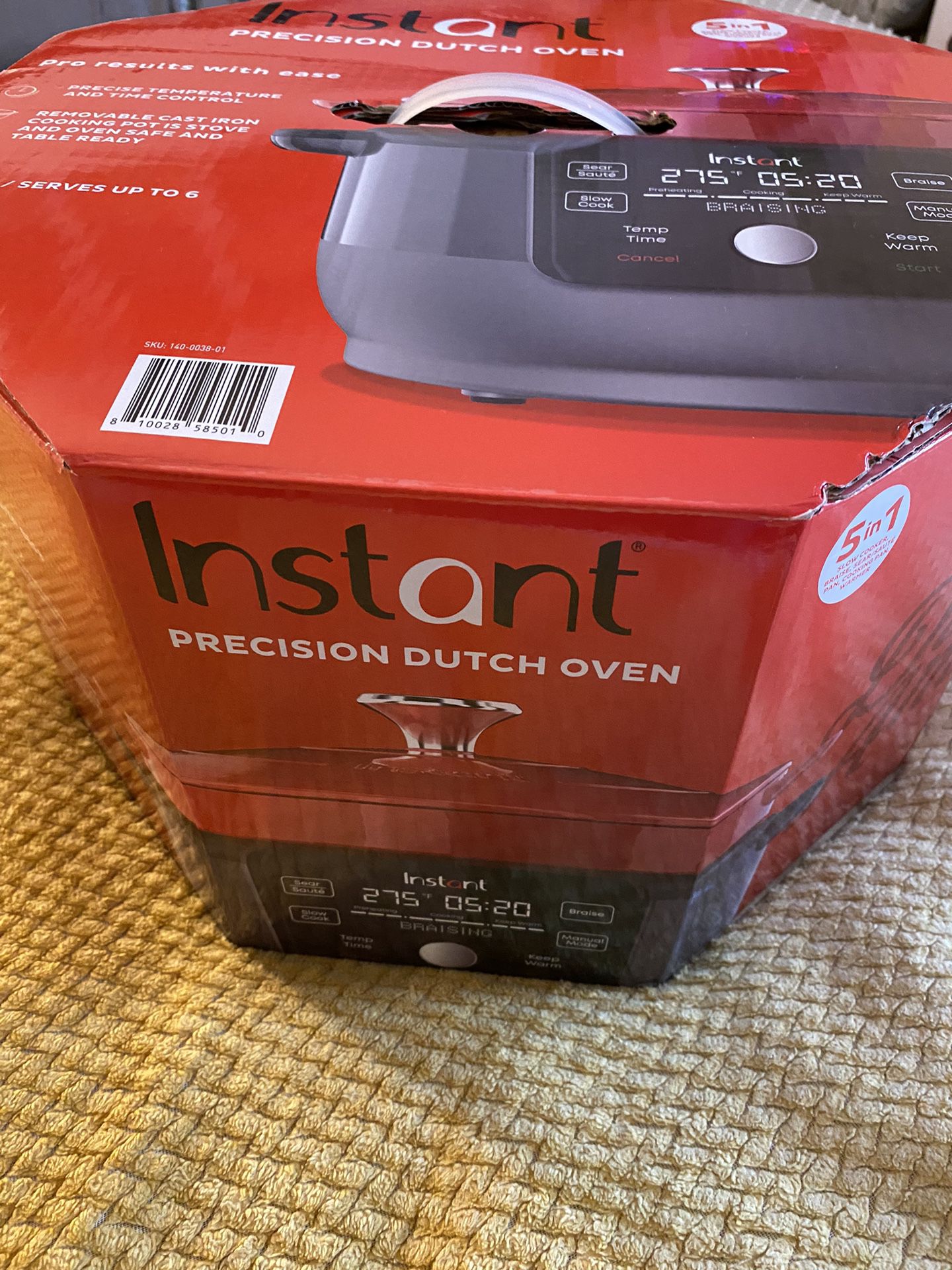 Instant Pot - Precision 5-in-1 Electric Dutch Oven - Cast Iron - Red for  Sale in Phoenix, AZ - OfferUp