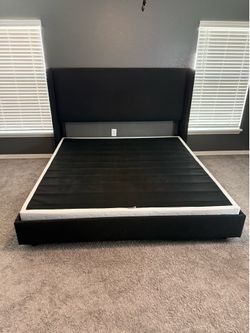 King sized bed frame with box spring