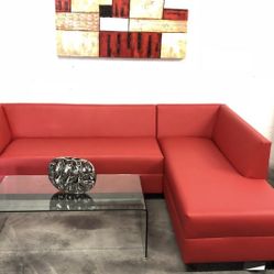 Bonded Leather Sectional Sofa - Sillones Nuevos 