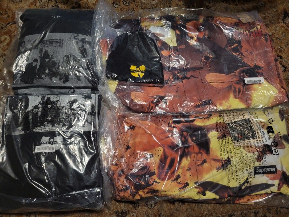 Supreme Wu Tang Clan Hoodie Shell Jacket Beanie