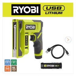 RYOBI 4 In 1 Cordless 18V Staple Gun