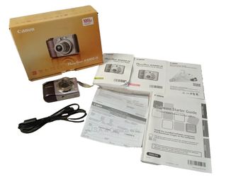 Canon Powershot A1000 IS 4X Digital Camera Optical Zoom Complete In Box | Tested