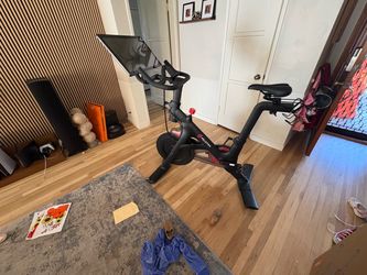 Peloton Bike – Gen 2 Touchscreen + Swivel Upgrade + Cycling Shoes – $250