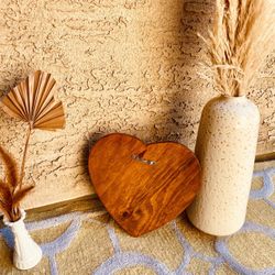 Small Wooden Heart Shelf 