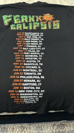 Feid Merch Tour Dates Shirt Small
