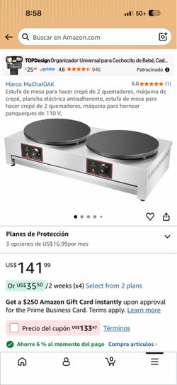 Double electric crepe