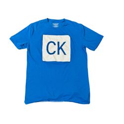 Calvin Klein Sz XL( 18/20) Boys Tee Shirt Blue