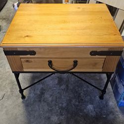 Two Rustic End Tables