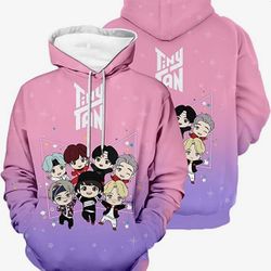 K-POP KIDS Hoodie Long Sleeve Sweatshirts for Teen Men Women Sizes S-2X
