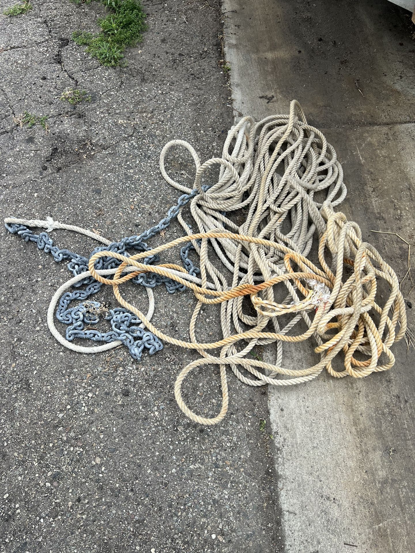 Boat Anchor Rope And Chain