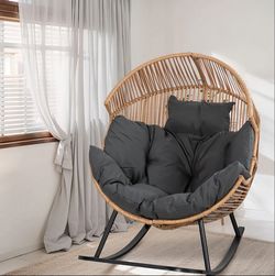Boho egg rocking chair. Brand new. Unopened box