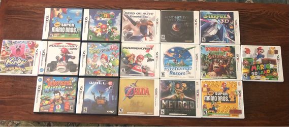 Nintendo ds and 3ds game bundle