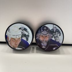 Los Angeles Kings Collectible Player Pucks