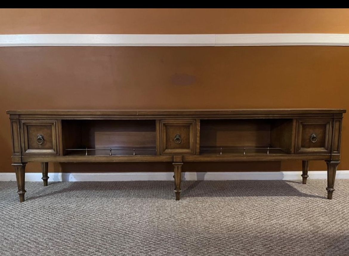 Antique MCM Console Table/TV Stand