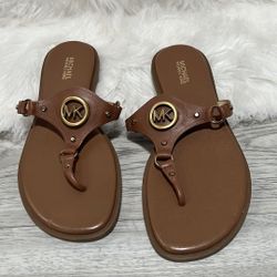 Michael Kors Conway Sandal Luggage Size 7.5 