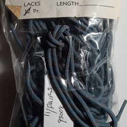 Redwing Shoe Laces 93008 -27/28" 11 Pair Fabric Braid Blue see Pics
