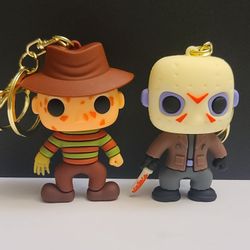 FREDDY KRUEGER-Nightmare On Elm Street - JASON-Friday The 13TH 3D Keychains