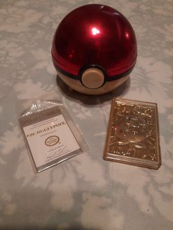 #39 Pokemon Jiggy puff gold plated
